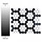 Metro 1" Hex M White w/M Bk Honeycomb 10-1/4" x 11-7/8" Porcelain Mosaic Tile - Sold Per Case of 10 - 8.6 Sq. Ft.