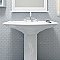 Hudson Diamond Glossy White 12-1/4" x 12-3/8" Porcelain Mosaic Tile -10 Sheets Per Case -10.6 Sq. Ft.