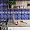 Montego Sapphire 12" x 12-1/2" Porcelain Mosaic Tile -10 Tiles Per Case -10.6 Sq. Ft.