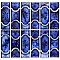 Montego Sapphire 12" x 12-1/2" Porcelain Mosaic Tile -10 Tiles Per Case -10.6 Sq. Ft.
