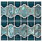 Montego Emerald 12" x 12-1/2" Porcelain Mosaic Tile -10 Tiles Per Case -10.6 Sq. Ft.