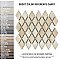 Hudson Kite Truffle 10-1/8" x 11-3/4" Porcelain Mosaic Tile -10 Sheets Per Case -8.56 Sq. Ft.
