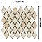 Hudson Kite Truffle 10-1/8" x 11-3/4" Porcelain Mosaic Tile -10 Sheets Per Case -8.56 Sq. Ft.