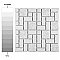 Academy White 11-7/8" x 11-7/8" Porcelain Mosaic Tile -10 Sheets Per Case -10 Sq. Ft.