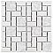 Academy White 11-7/8" x 11-7/8" Porcelain Mosaic Tile -10 Sheets Per Case -10 Sq. Ft.
