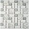 Academy Grey 11-7/8" x 11-7/8" Porcelain Mosaic Tile -10 Sheets Per Case -10 Sq. Ft.