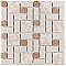 Academy Beige 11-7/8" x 11-7/8" Porcelain Mosaic Tile -10 Sheets Per Case -10 Sq. Ft.