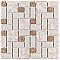 Academy Beige 11-7/8" x 11-7/8" Porcelain Mosaic Tile -10 Sheets Per Case -10 Sq. Ft.