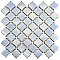 Hudson Tangier Frost Blue 12-3/8" x 12-3/8" Porcelain Mosaic Tile -10 Sheets Per Case -11 Sq. Ft.
