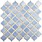 Hudson Tangier Frost Blue 12-3/8" x 12-3/8" Porcelain Mosaic Tile -10 Sheets Per Case -11 Sq. Ft.