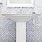 Hudson Tangier Frost Blue 12-3/8" x 12-3/8" Porcelain Mosaic Tile -10 Sheets Per Case -11 Sq. Ft.
