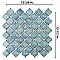 Hudson Tangier Marine 12-3/8" x 12-3/8" Porcelain Mosaic Tile -10 Sheets Per Case -11 Sq. Ft.