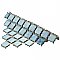 Hudson Tangier Marine 12-3/8" x 12-3/8" Porcelain Mosaic Tile -10 Sheets Per Case -11 Sq. Ft.