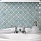 Hudson Tangier Marine 12-3/8" x 12-3/8" Porcelain Mosaic Tile -10 Sheets Per Case -11 Sq. Ft.