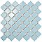 Hudson Tangier Cashmere Blue 12-3/8" x 12-3/8" Porcelain Mosaic Tile -10 Sheets Per Case -11 Sq. Ft.