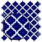 Hudson Tangier Cobalt Blue 12-3/8" x 12-3/8" Porcelain Mosaic Tile -10 Sheets Per Case -11 Sq. Ft.