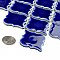 Hudson Tangier Cobalt Blue 12-3/8" x 12-3/8" Porcelain Mosaic Tile -10 Sheets Per Case -11 Sq. Ft.