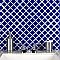 Hudson Tangier Cobalt Blue 12-3/8" x 12-3/8" Porcelain Mosaic Tile -10 Sheets Per Case -11 Sq. Ft.