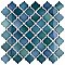 Hudson Tangier Aquamarine 12-3/8" x 12-3/8" Porcelain Mosaic Tile -10 Sheets Per Case -11 Sq. Ft.