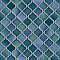 Hudson Tangier Aquamarine 12-3/8" x 12-3/8" Porcelain Mosaic Tile -10 Sheets Per Case -11 Sq. Ft.