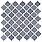 Hudson Tangier Imperial Grey 12-3/8" x 12-3/8" Porcelain Mosaic Tile -10 Sheets Per Case -11 Sq. Ft.