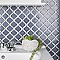 Hudson Tangier Imperial Grey 12-3/8" x 12-3/8" Porcelain Mosaic Tile -10 Sheets Per Case -11 Sq. Ft.