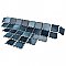 Hudson Tangier Glacier 12-3/8" x 12-3/8" Porcelain Mosaic Tile -10 Sheets Per Case -11 Sq. Ft.