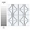 Moonbeam Glossy White 11-7/8" x 11-7/8" Porcelain Mosaic Tile -10 Tiles Per Case -10.1 Sq. Ft.