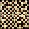Metal Multi Beige 12-1/4" x 12-1/4" Porcelain Mosaic Tile - 10 Tiles Per Case - 10.6 Sq. Ft.
