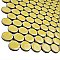 Hudson Penny Round Vintage Yellow 11-7/8" x 12-5/8" Porcelain Mosaic Tile -10 Sheets Per Case -10.5 Sq. Ft.