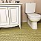 Hudson Penny Round Vintage Yellow 11-7/8" x 12-5/8" Porcelain Mosaic Tile -10 Sheets Per Case -10.5 Sq. Ft.