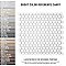 Hudson Penny Round Matte White 11-7/8" x 12-5/8" Porcelain Mosaic Tile -10 Sheets Per Case -10.5 Sq. Ft.