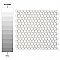 Hudson Penny Round Glossy White 11-7/8" x 12-5/8" Porcelain Mosaic Tile -10 Sheets Per Case -10.5 Sq. Ft.