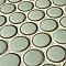 Hudson Penny Round Light Green 11-7/8" x 12-5/8" Porcelain Mosaic Tile -10 Sheets Per Case -10.5 Sq. Ft.