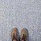 Hudson Penny Round Frost Blue 11-7/8" x 12-5/8" Porcelain Mosaic Tile -10 Sheets Per Case -10.5 Sq. Ft.