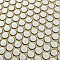 Hudson Penny Round Snowcap White 11-7/8" x 12-5/8" Porcelain Mosaic Tile -10 Sheets Per Case -10.5 Sq. Ft.