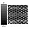 Hudson Penny Round Glossy Black 11-7/8" x 12-5/8" Porcelain Mosaic Tile -10 Sheets Per Case -10.5 Sq. Ft.
