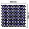 Hudson Penny Round Blue Eye 11-7/8" x 12-5/8" Porcelain Mosaic Tile -10 Sheets Per Case -10.5 Sq. Ft.