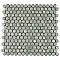 Hudson Penny Round Mint Green 11-7/8" x 12-5/8" Porcelain Mosaic Tile -10 Sheets Per Case -10.5 Sq. Ft.