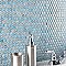 Hudson Penny Round Marine 11-7/8" x 12-5/8" Porcelain Mosaic Tile -10 Sheets Per Case -10.5 Sq. Ft.