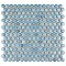 Hudson Penny Round Marine 11-7/8" x 12-5/8" Porcelain Mosaic Tile -10 Sheets Per Case -10.5 Sq. Ft.