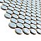 Hudson Penny Round Cashmere Blue 11-7/8" x 12-5/8" Porcelain Mosaic Tile -10 Sheets Per Case -10.5 Sq. Ft.