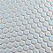 Hudson Penny Round Cashmere Blue 11-7/8" x 12-5/8" Porcelain Mosaic Tile -10 Sheets Per Case -10.5 Sq. Ft.