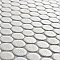 Hudson Penny Round Crystalline Wht 11-7/8" x 12-5/8" Porcelain Mosaic Tile -10 Sheets Per Case -10.5 Sq. Ft.