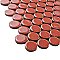 Hudson Penny Round Vermilio 11-7/8" x 12-5/8" Porcelain Mosaic Tile -10 Sheets Per Case -10.5 Sq. Ft.