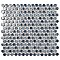 Hudson Penny Round Stillwater 11-7/8" x 12-5/8" Porcelain Mosaic Tile -10 Sheets Per Case -10.5 Sq. Ft.