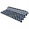 Hudson Penny Round Midnight 11-7/8" x 12-5/8" Porcelain Mosaic Tile -10 Sheets Per Case -10.5 Sq. Ft.