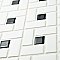 Spiral Black and White 12-5/8" x 12-5/8" Porcelain Mosaic Tile -10 Tiles Per Case -11.3 Sq. Ft.