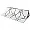 Osaka Matte White 11-7/8" x 11-7/8" Porcelain Mosaic Tile -10 Tiles Per Case -10.1 Sq. Ft.