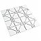 Osaka Matte White 11-7/8" x 11-7/8" Porcelain Mosaic Tile -10 Tiles Per Case -10.1 Sq. Ft.